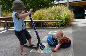 Under 5's playing